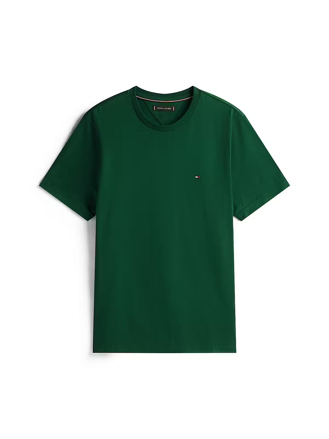 TOMMY HILFIGER GREEN ESS SEASONAL REG FIT SOLID TEE