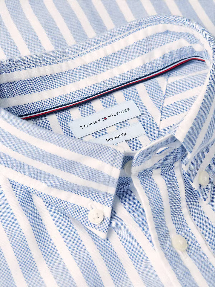 TOMMY HILFIGER OXFORD BLUE STRIPE SHIRT