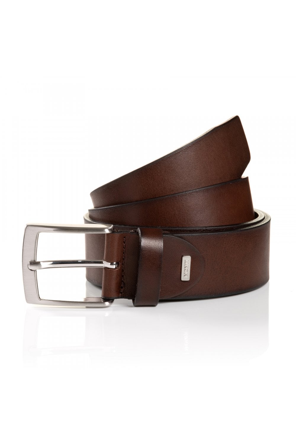 NOLTE TUSTON BROWN LEATHER BELT