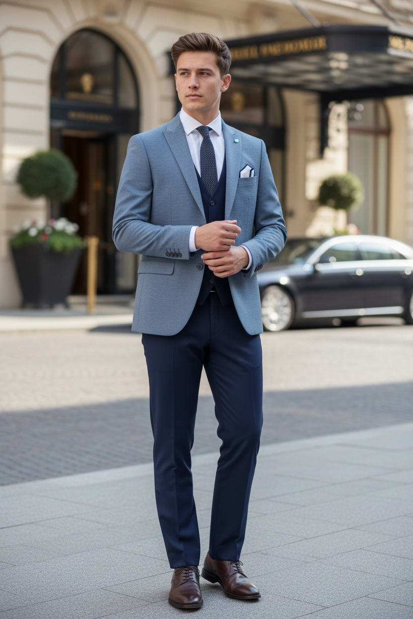 SPIN TYLER BLUE SUIT JACKET
