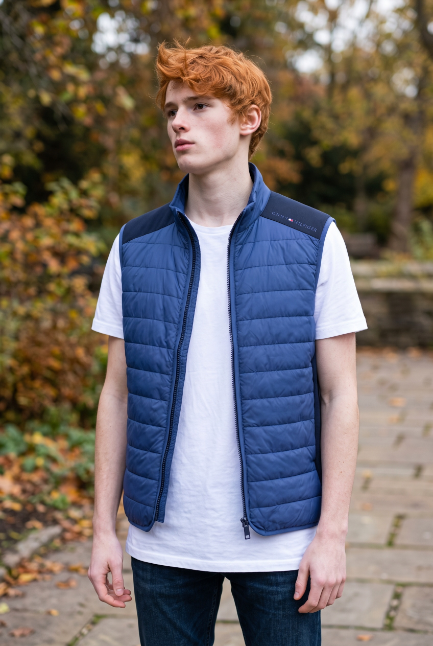 TOMMY HILFIGER  NAVY PERFORMANCE VEST