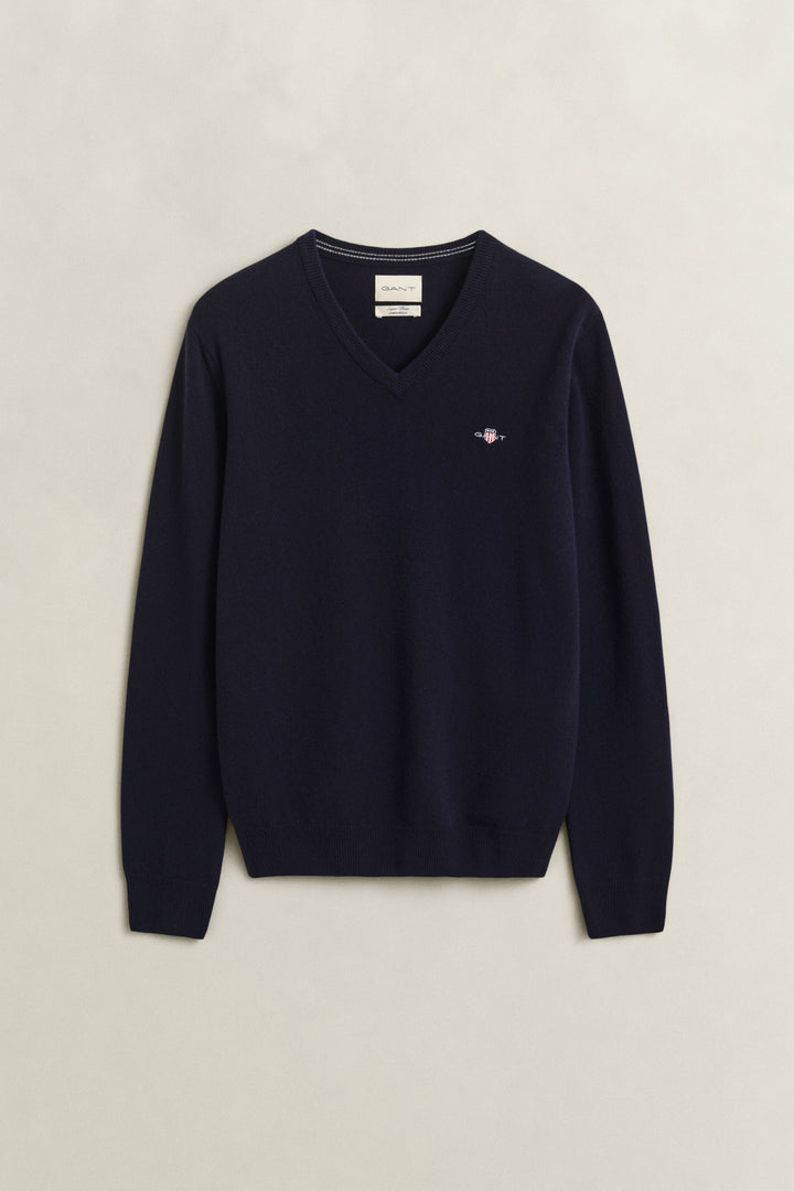 GANT MARINE SUPERFINE LAMBSWOOL V NECK