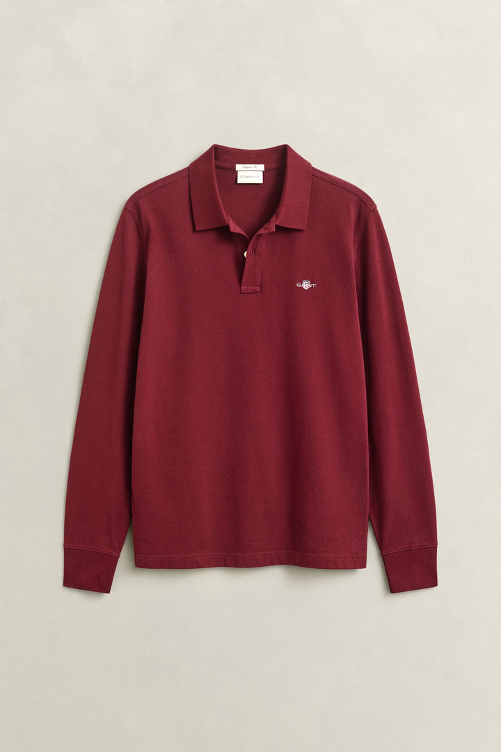 GANT WINE LS POLO SHIRT