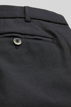 MEYER STRETCH WAISTBAND CHARCOAL TROSERS
