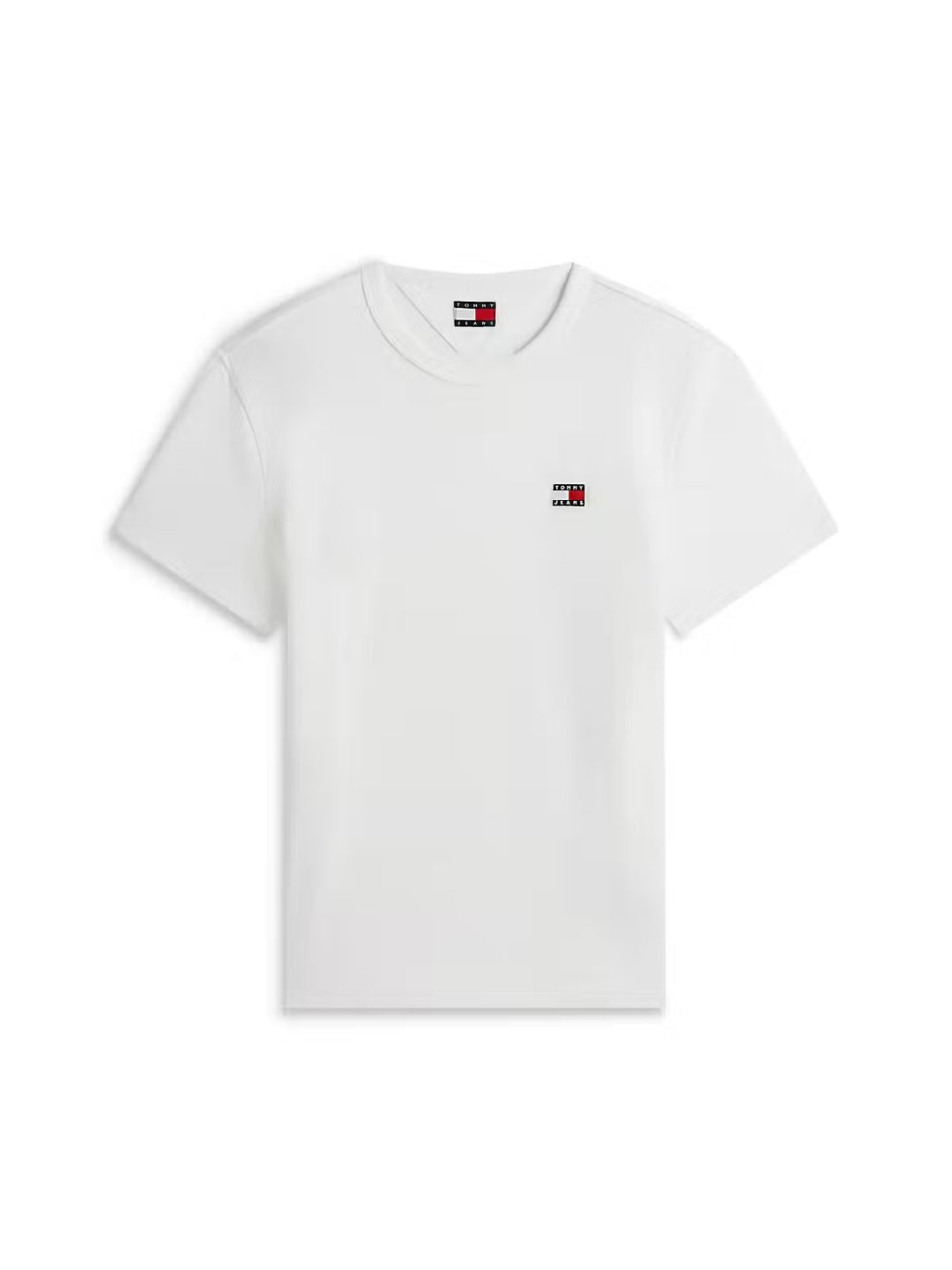 TOMMY JEANS  ECRU WHITE REG BADGE TEE