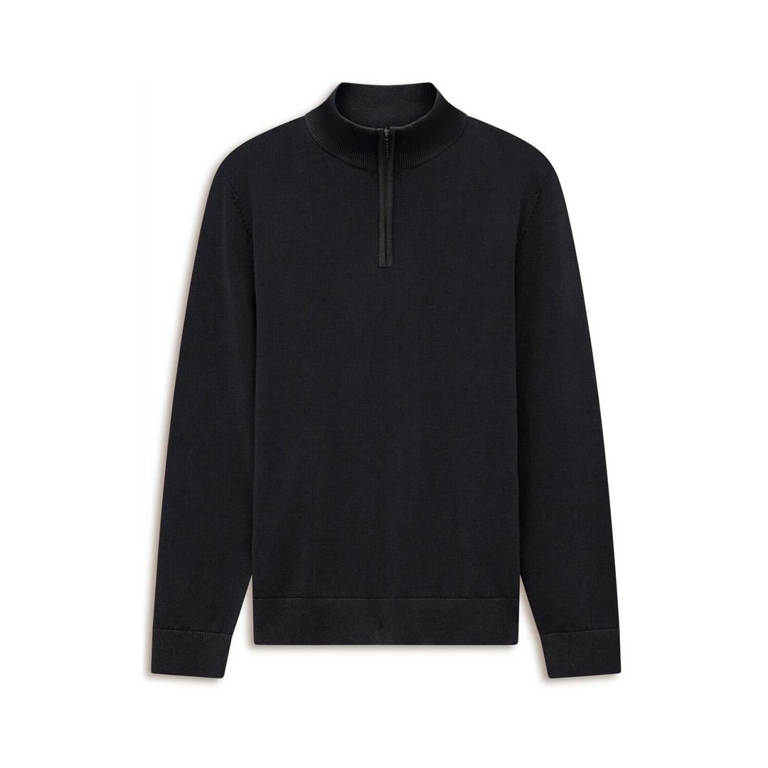 BUGATTI 1/2 ZIP NAVY SWEATER