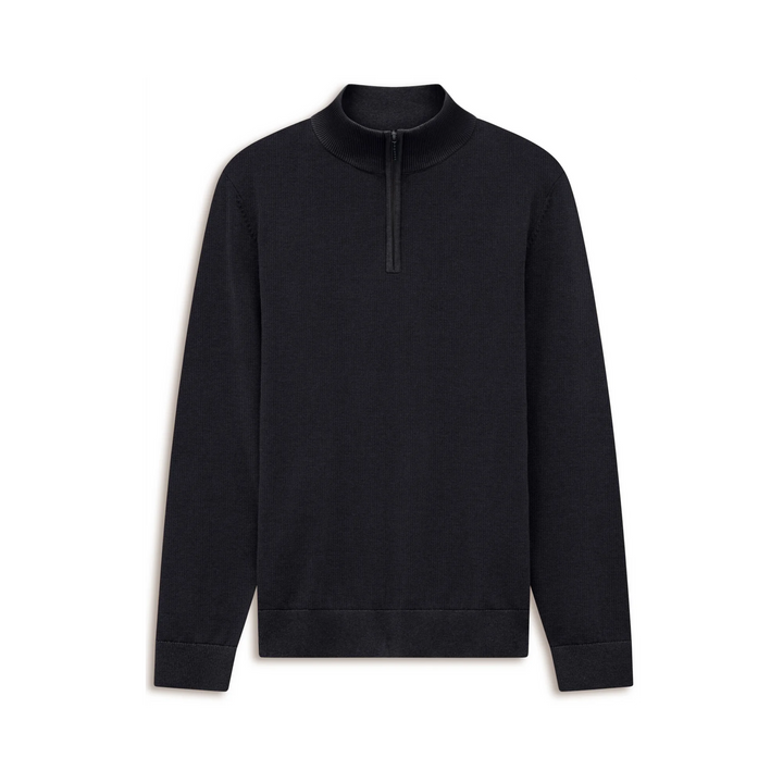 BUGATTI 1/2 ZIP NAVY SWEATER