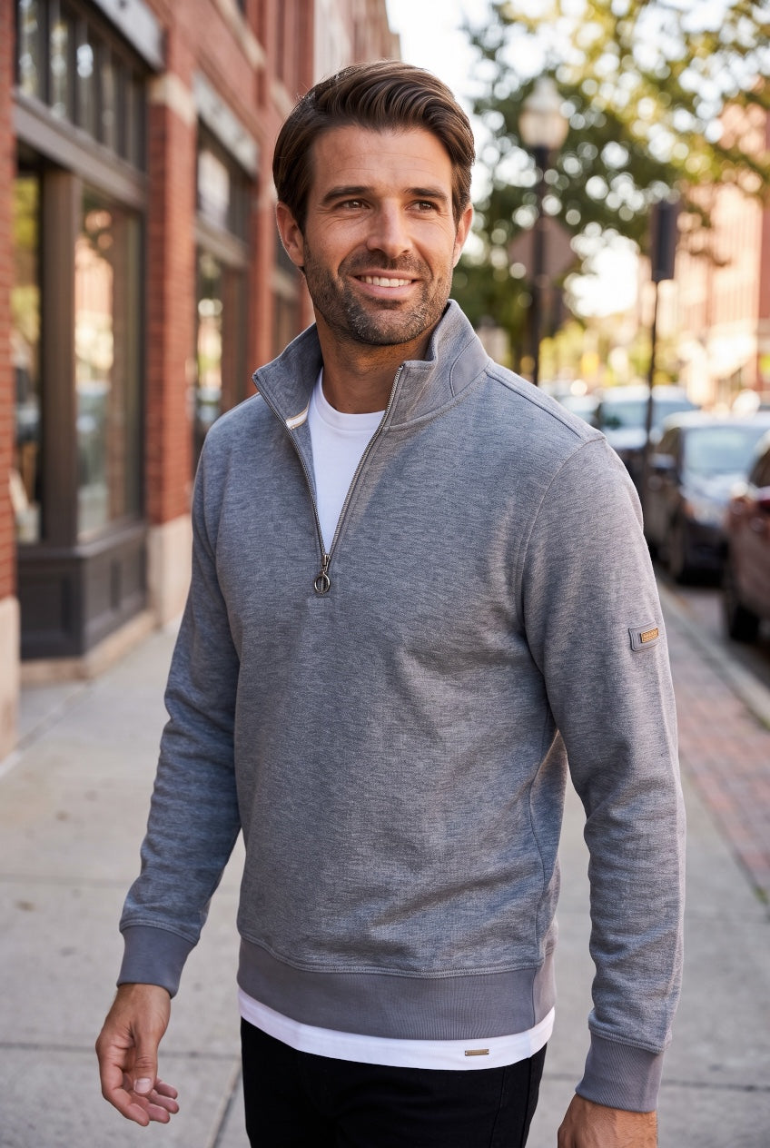 6TH SENSE AIR 1/4 GREY SWEAT