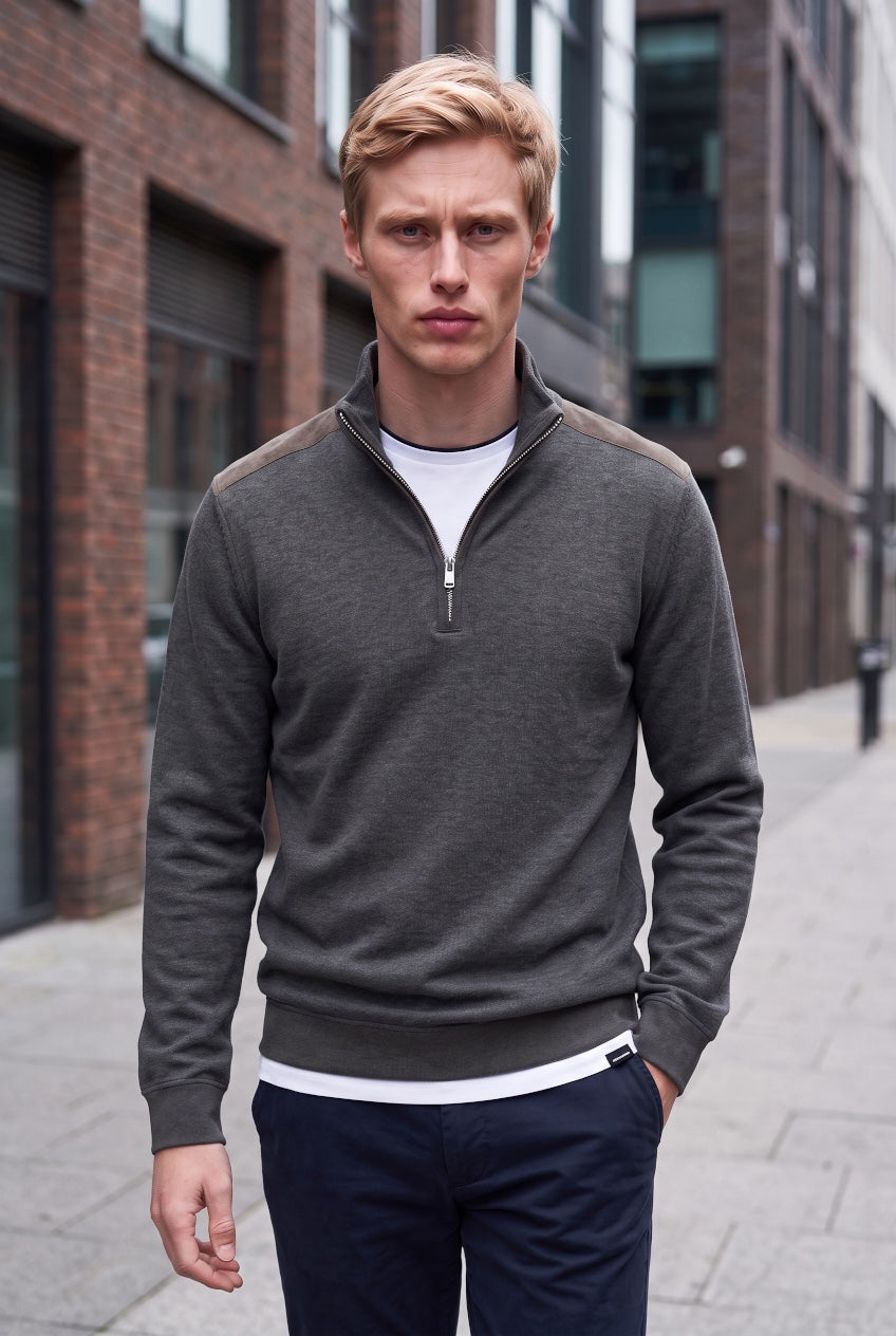 6TH SENSE AIR 1/4 ZIP PEAT SWEAT