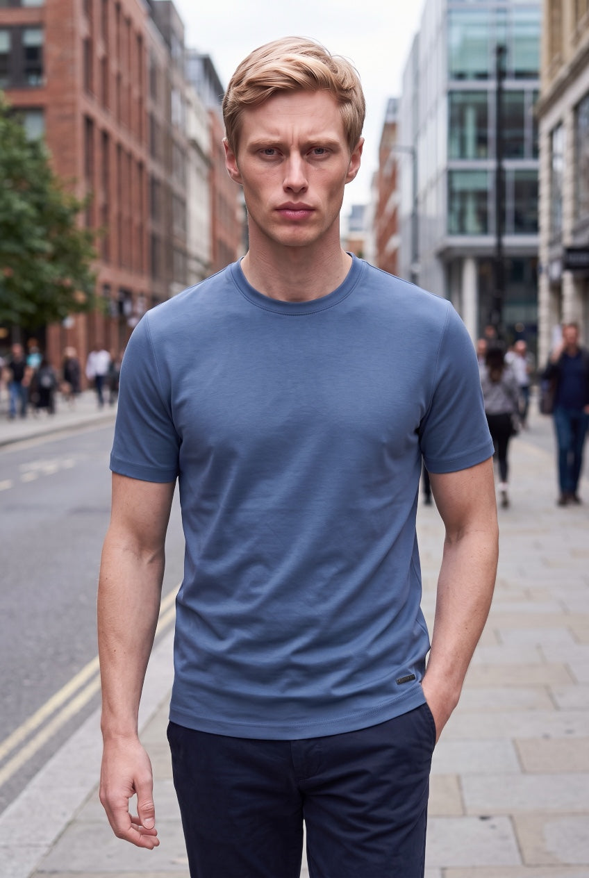 6TH SENSE ASTOUND LIQUID TOUCH BLUE TEE
