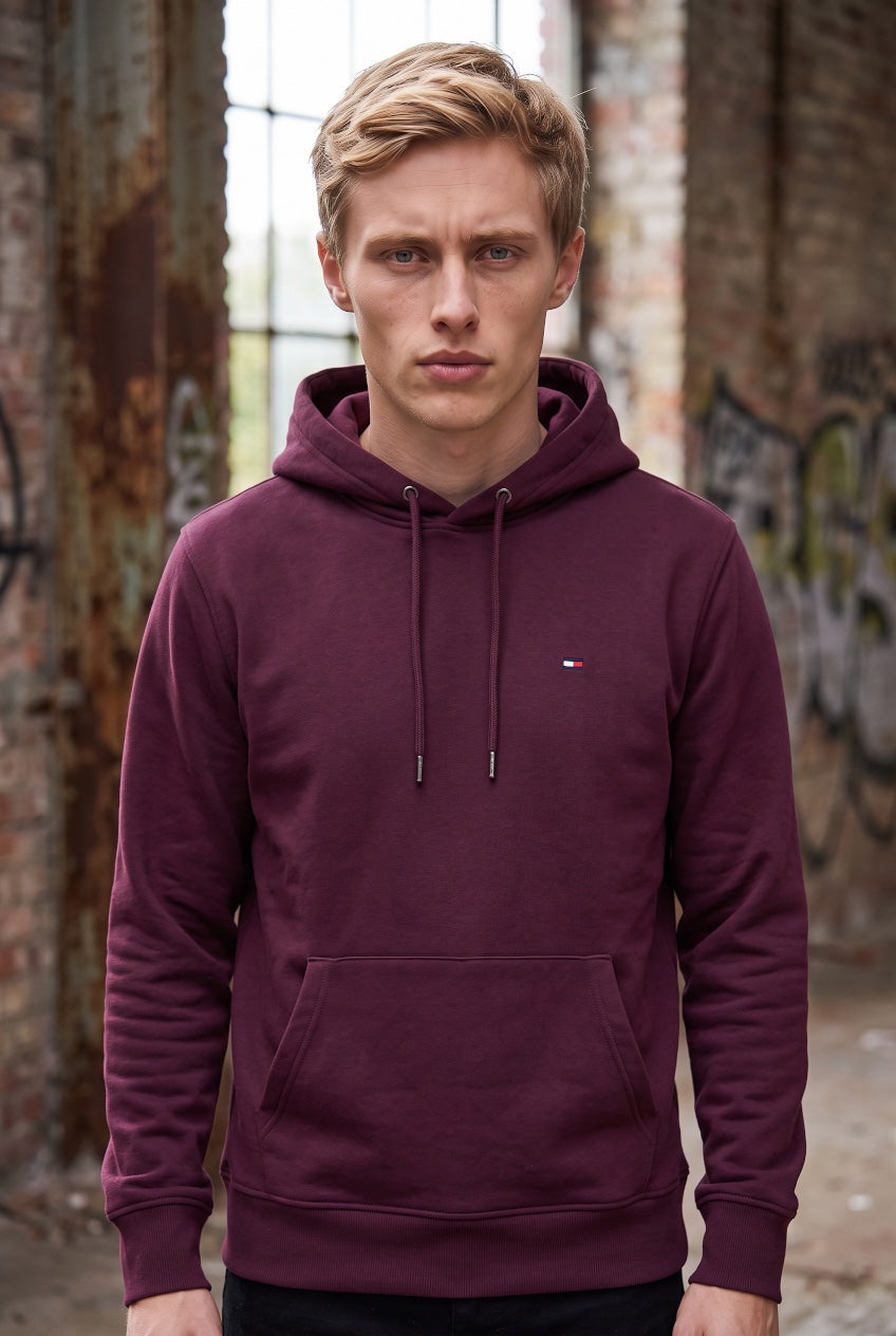 TOMMY JEANS  BERRY REG S FLAG HOODIE