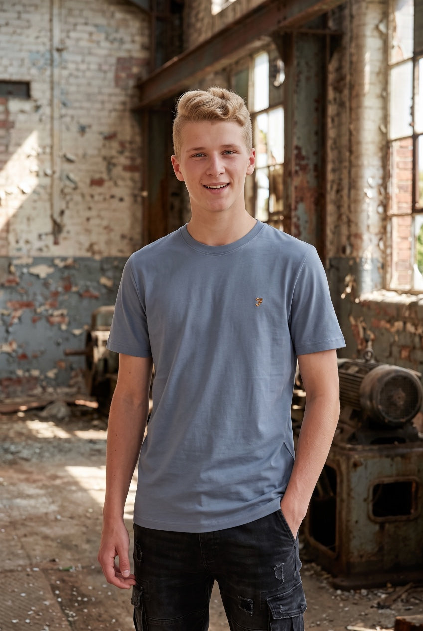 FARAH BLUE DANNY REG SS TEE