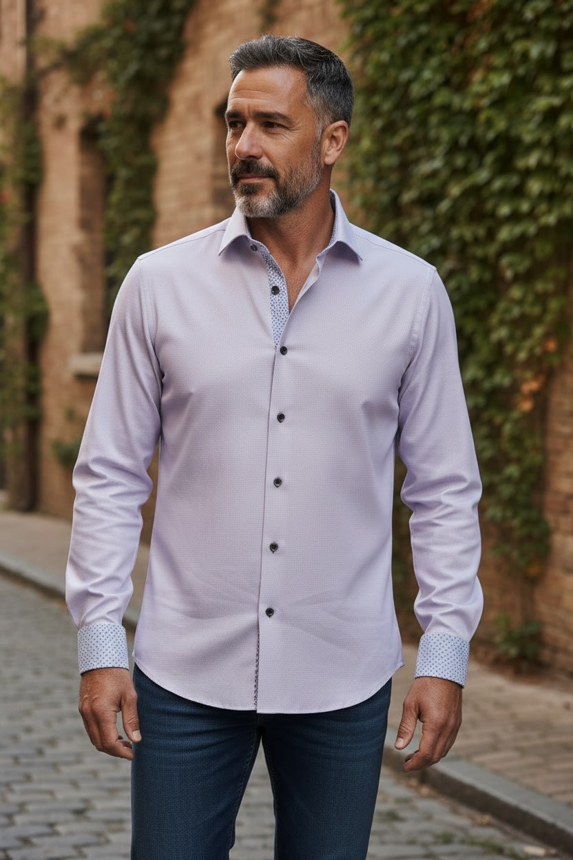 BRENT LILAC SHIRT