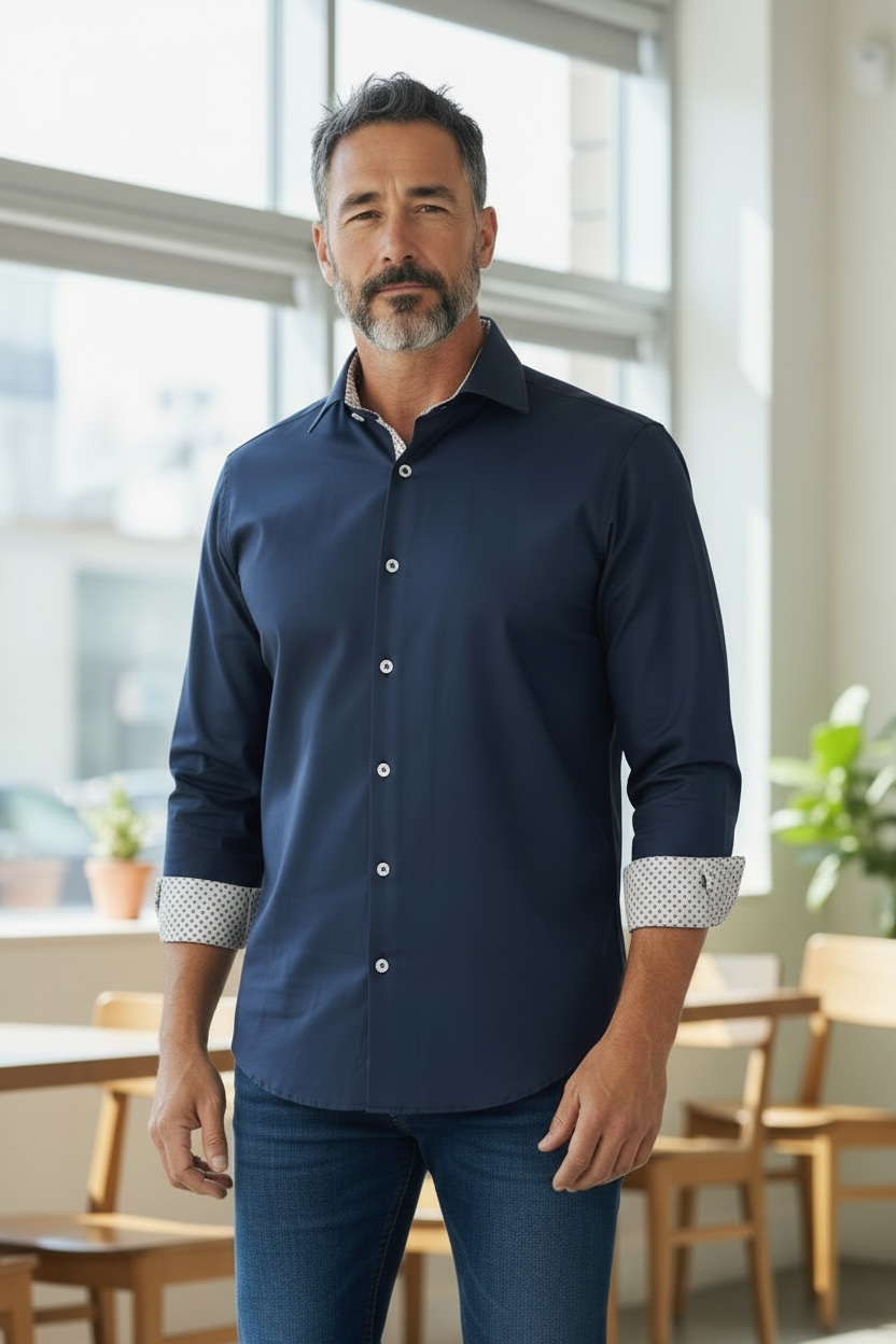 BRENT NAVY SHIRT