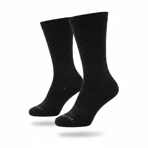 BUGATTI 2 PACK BLACK DOT SOCKS