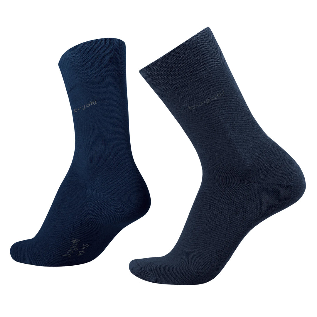 BUGATTI 2 PACK NAVY SOCKS