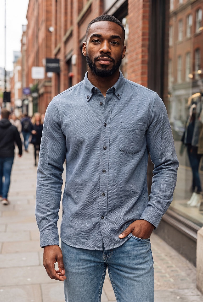 CASA MODA BLUE SHIRT