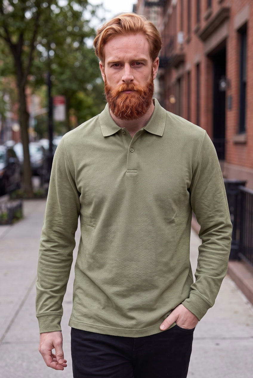 6TH SENSE DEFINE OLIVE POLO
