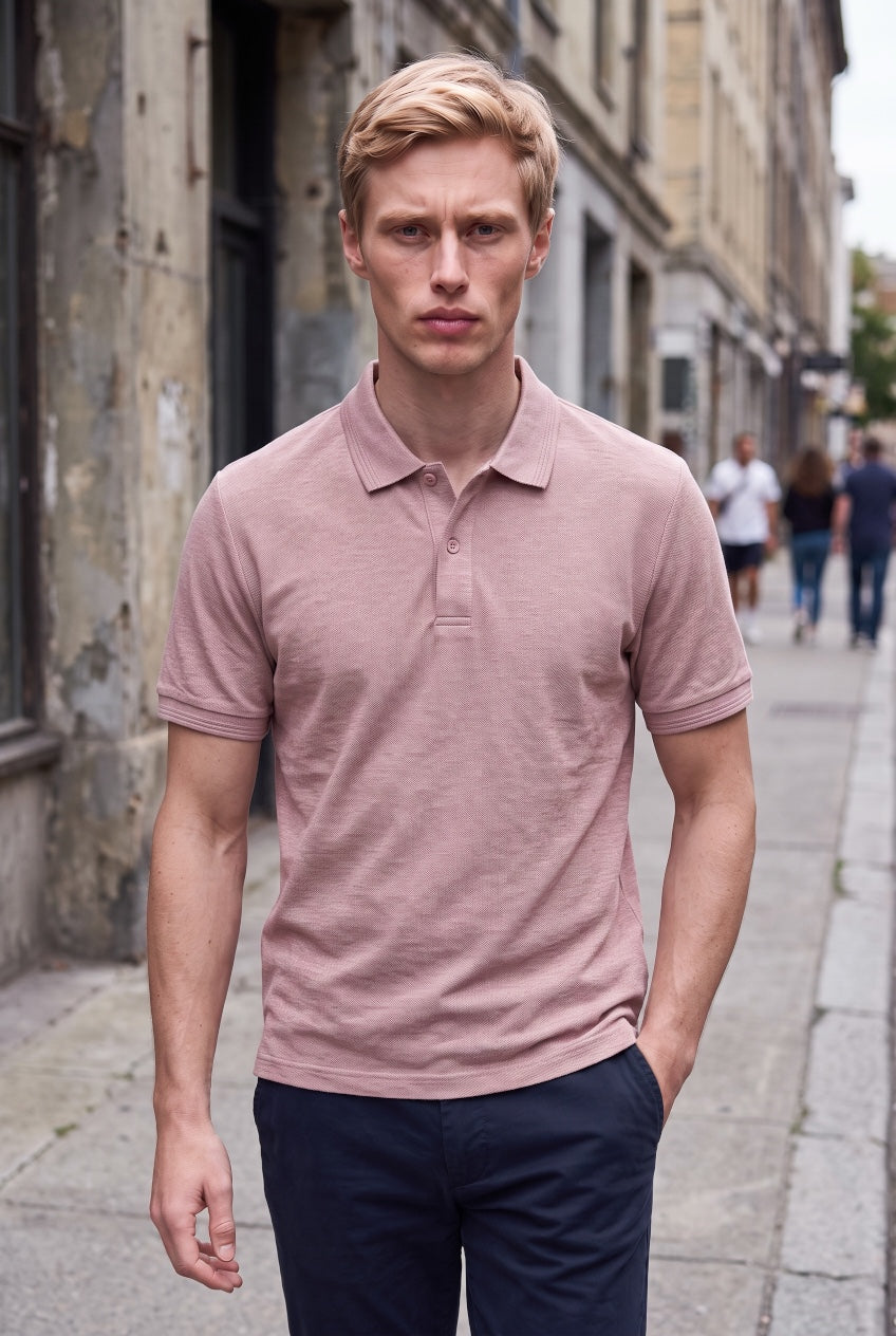 6TH SENSE EVOKE PINK POLO