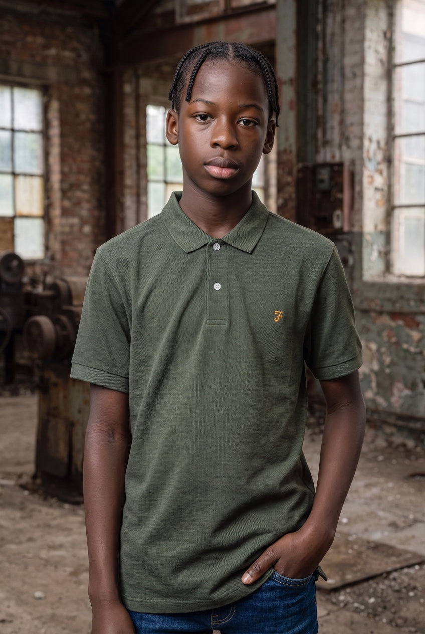 FARAH GREEN CUNNINGHAM SS POLO