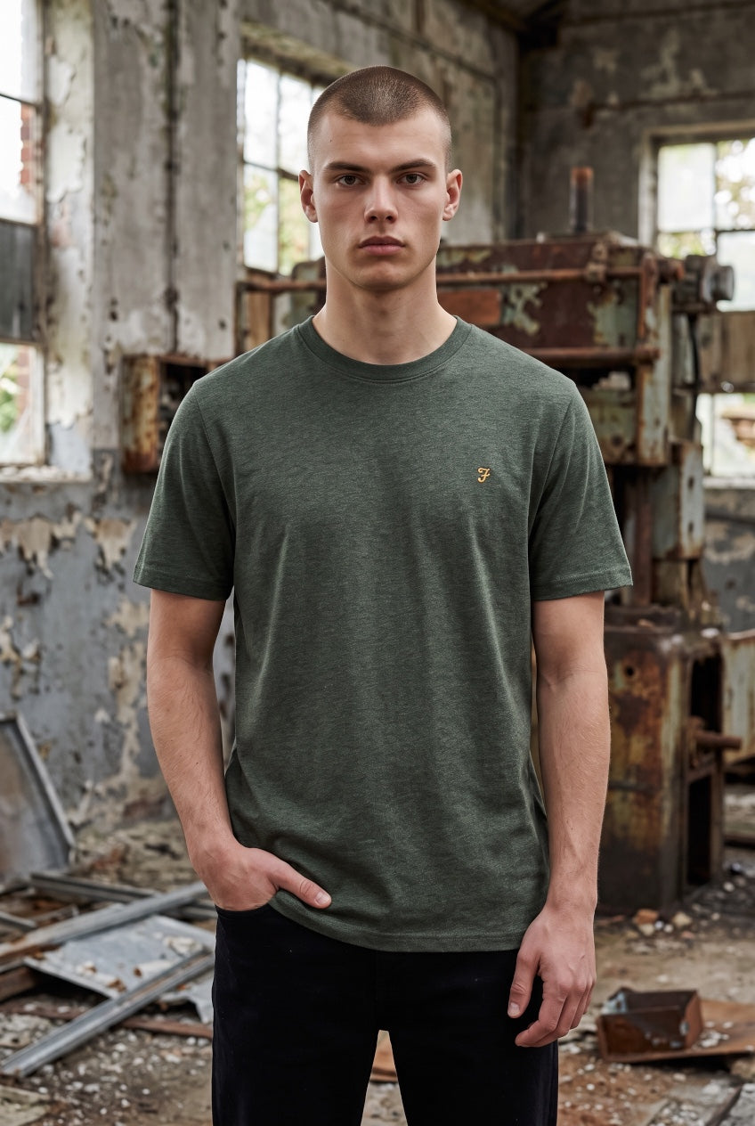 FARAH GREEN DANNY REG SS TEE