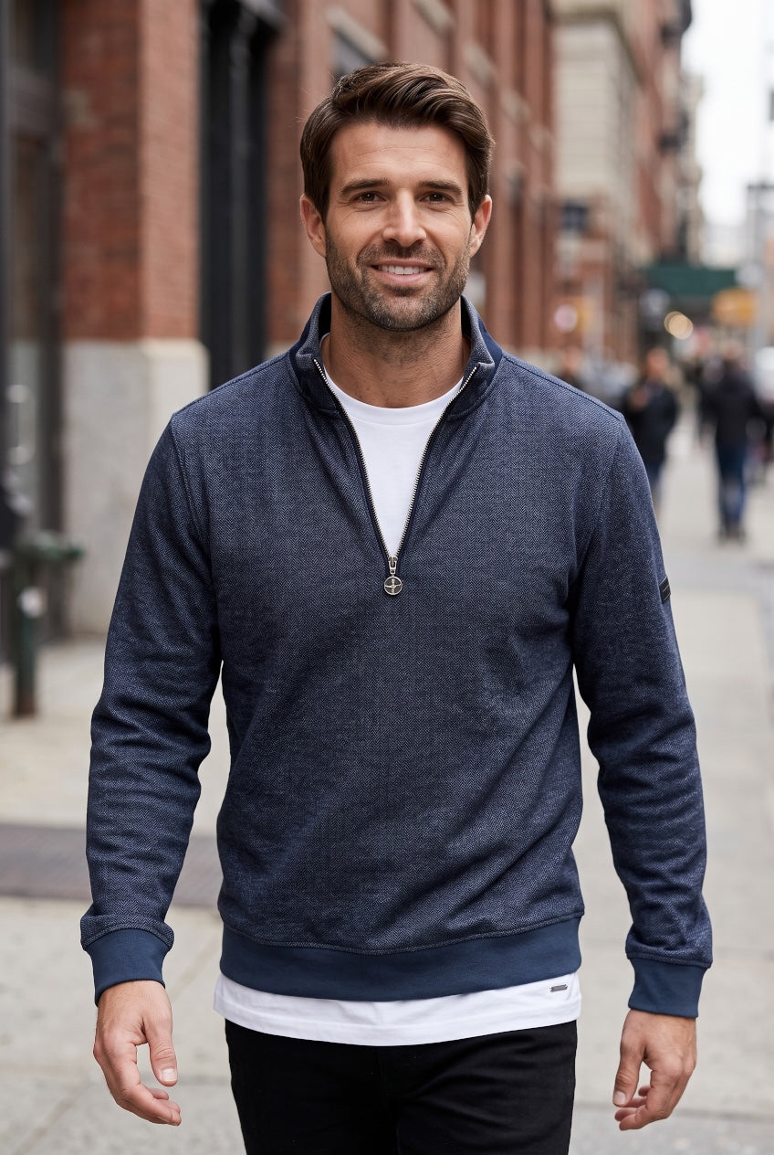 6TH SENSE HERRING ECLIPSE 1/4 ZIP SWEAT