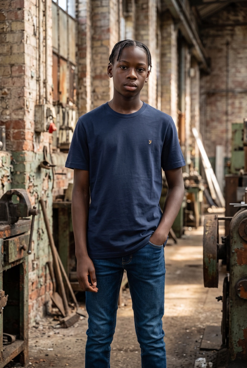 FARAH NAVY DANNY REG SS TEE