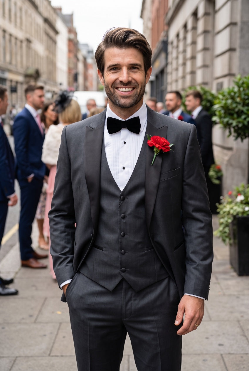REMUS PASSO CHARCOAL TUX JACKET