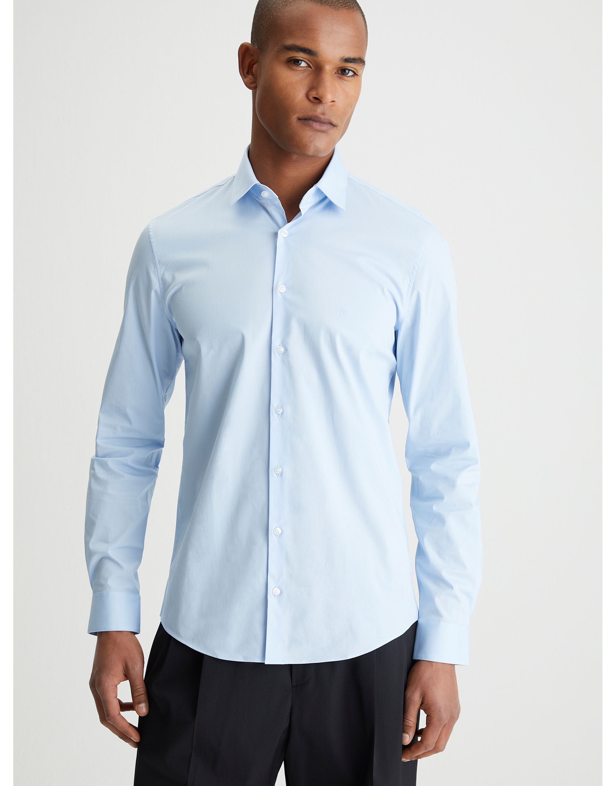 Calvin klein light blue cheap dress shirt